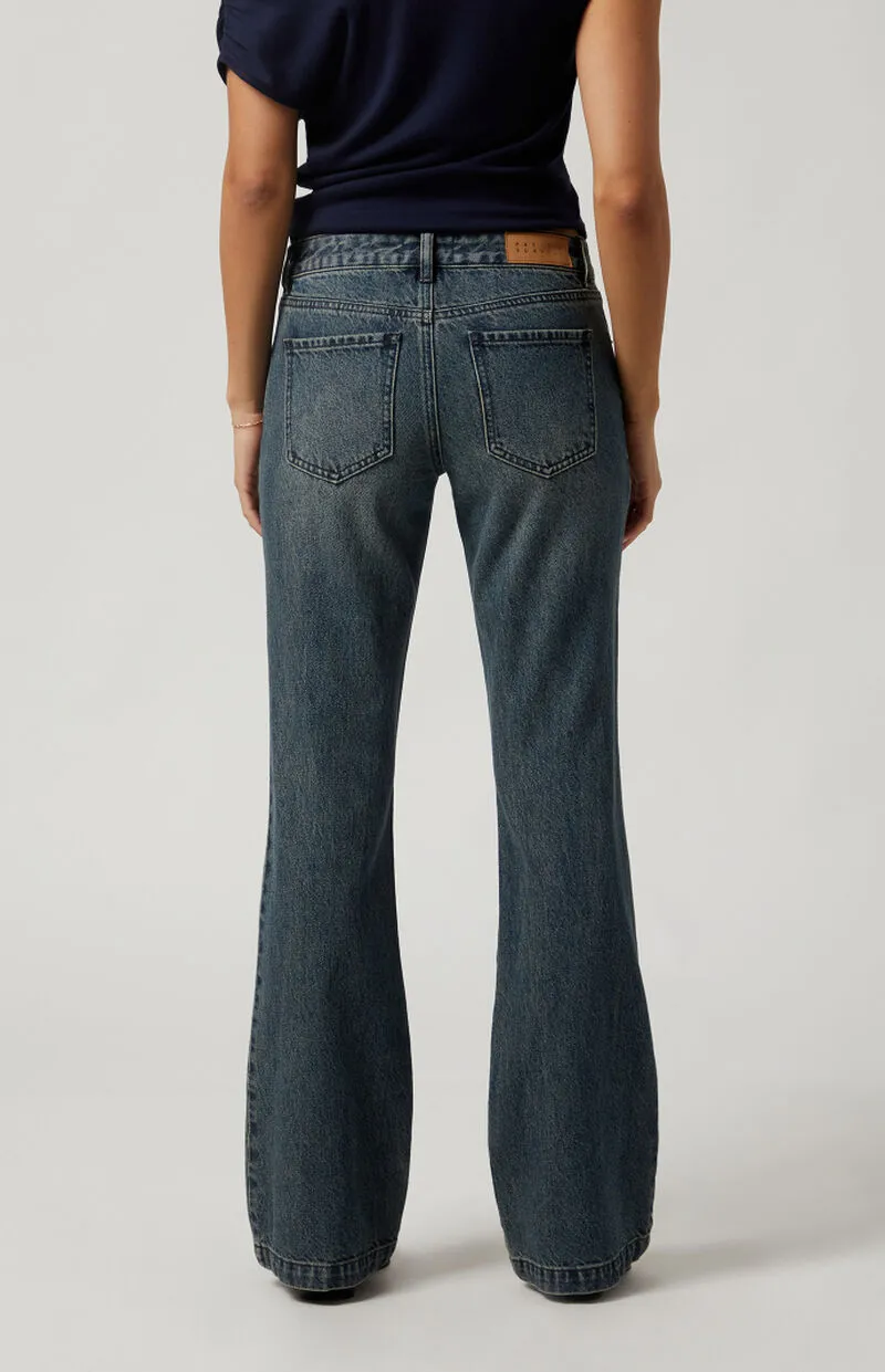 PacSun Dark Indigo Low Rise Bootcut Jeans