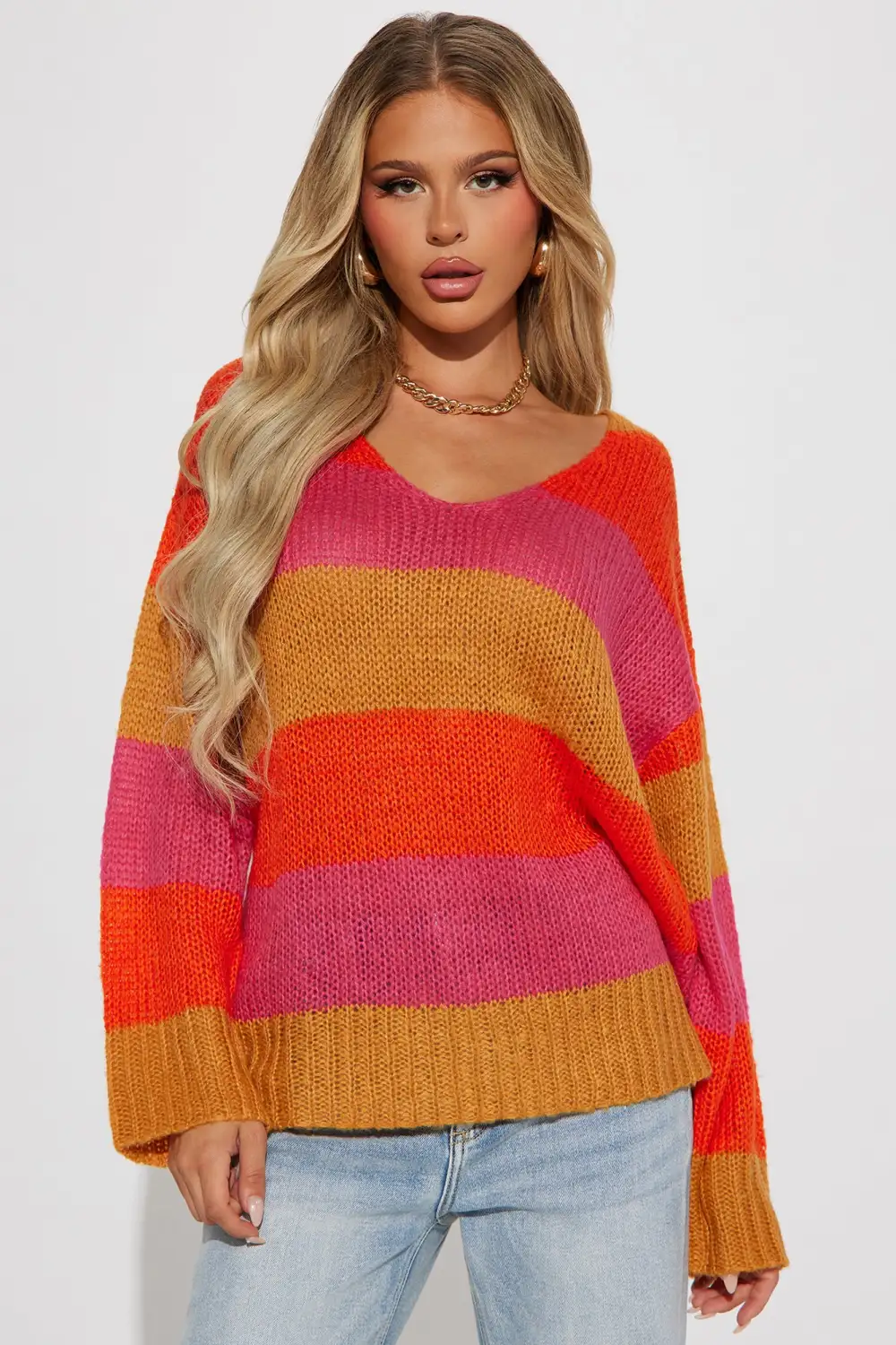 Madrigal Striped Sweater - Multi Color