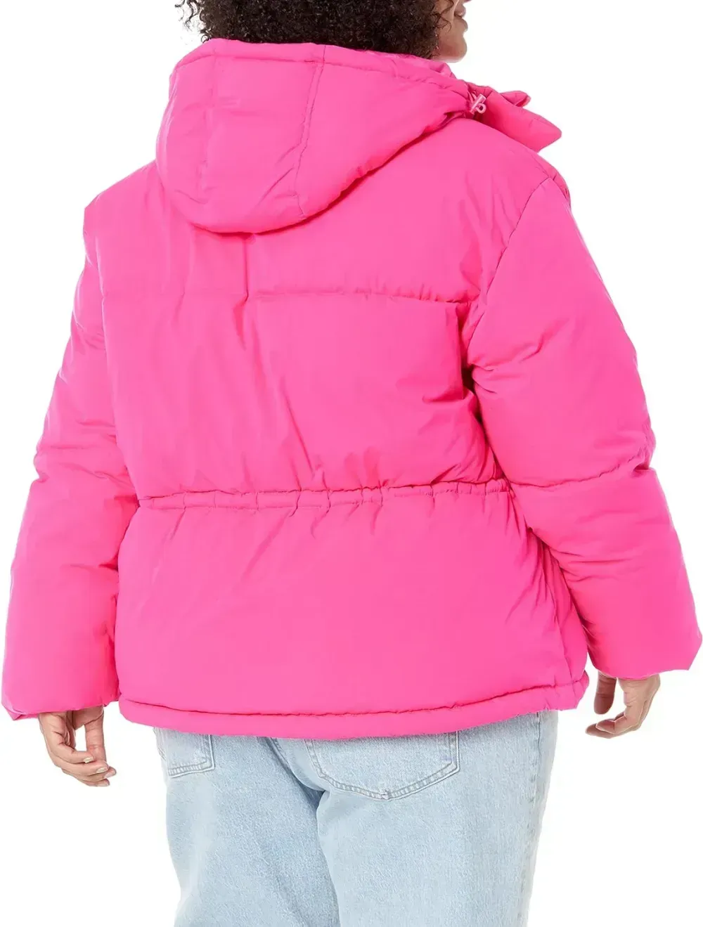 Women's Short Waisted Puffer Jacket (Available in Plus Size)
