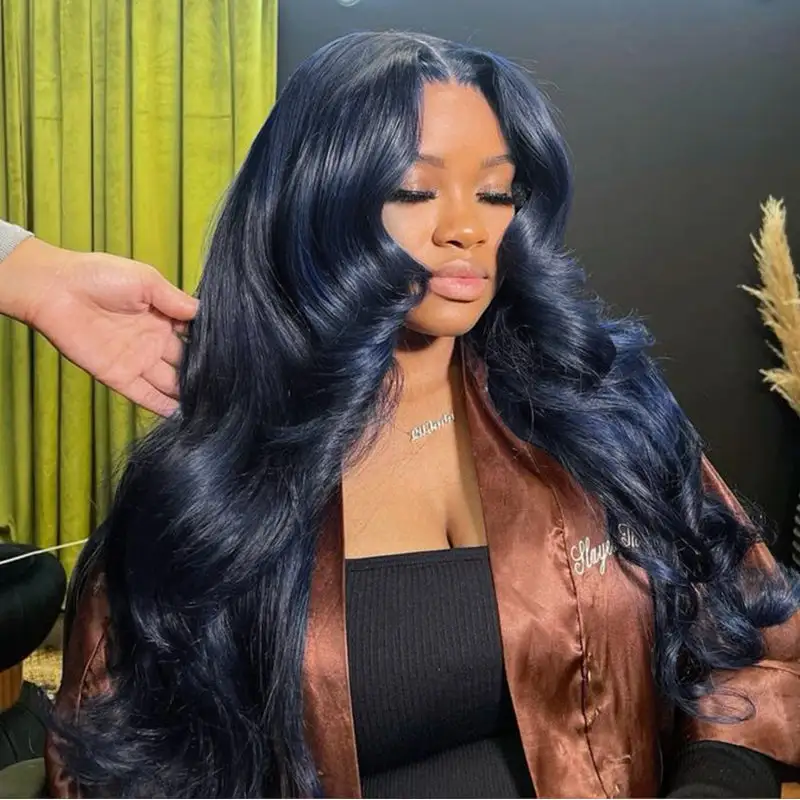 Sale | Glueless Midnight Blue 7x6/13x6 FULL Lace Frontal Wig 16