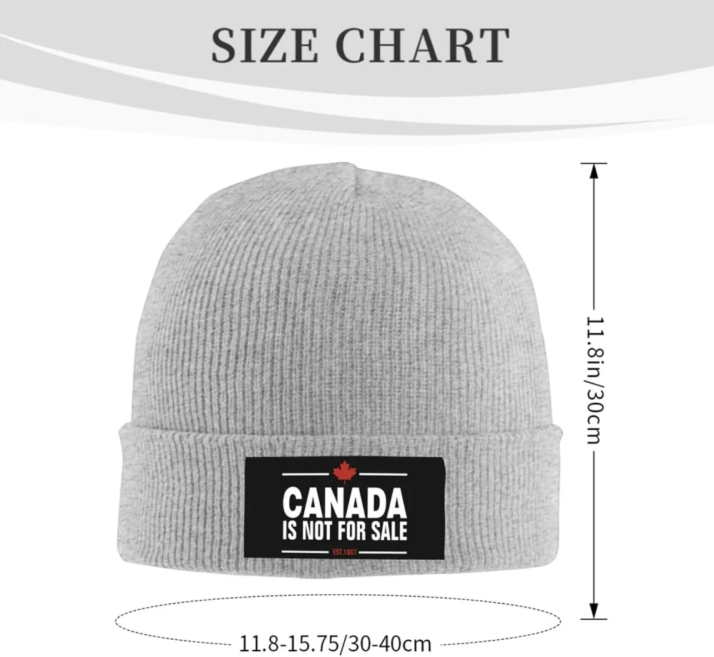Canada is Not for Sale Unisex Beanie Knit Hat Winter Warm Skull Cap