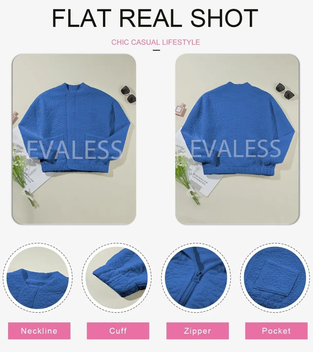 Jackets for Women Spring Fashion 2025 Cute Jacquard Coats Lightweight Zip Up Jackets Dressy Casual