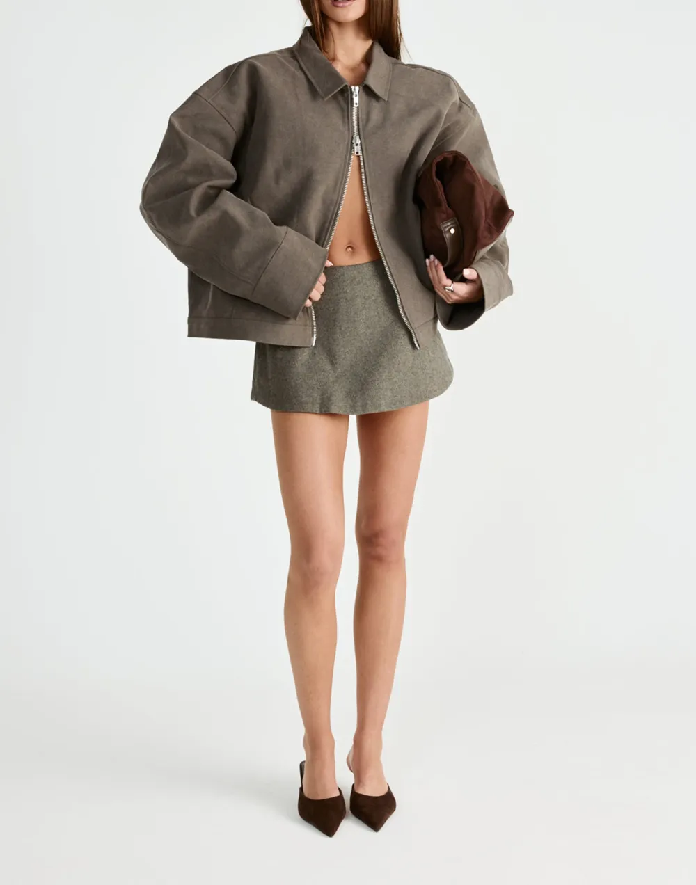 Fashionable And Simple Suit Skirt