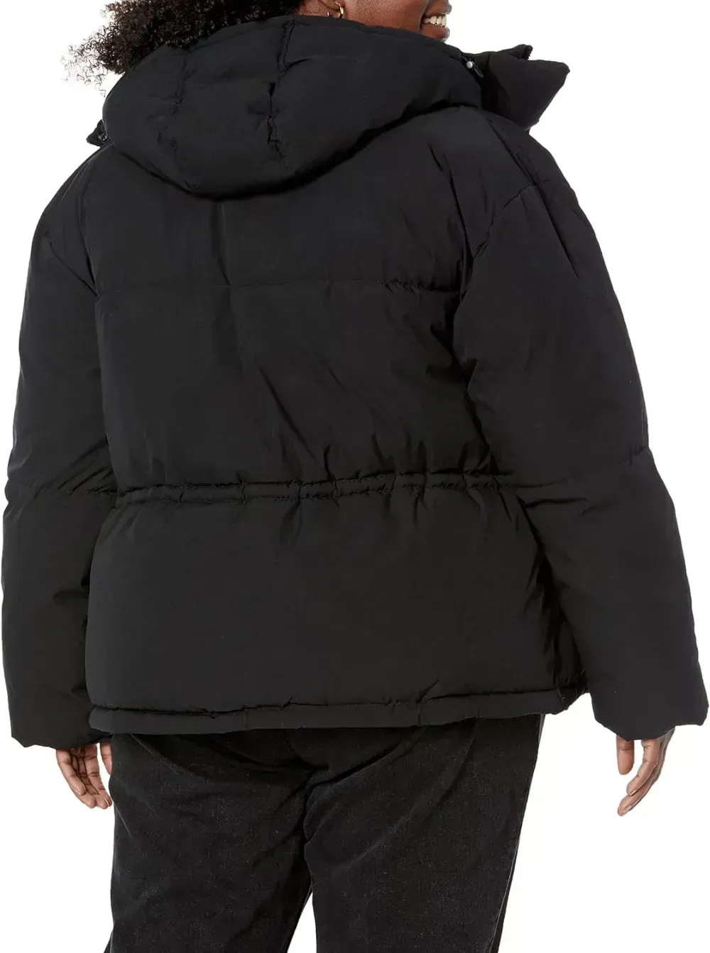 Women's Short Waisted Puffer Jacket (Available in Plus Size)