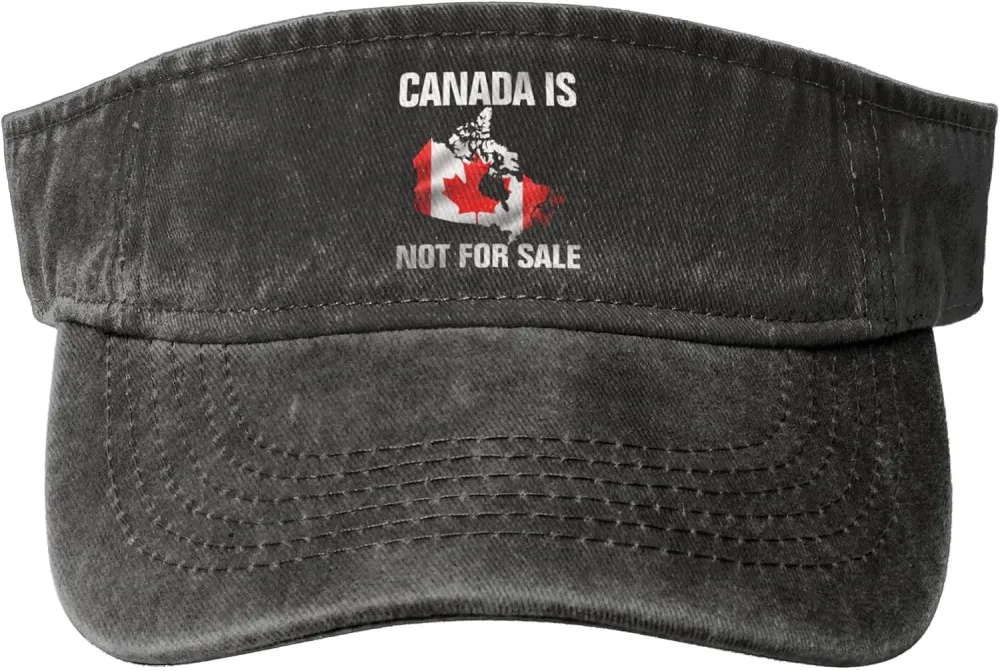 Canada is Not for Sale Sport Sun Visor Hats Empty Top Baseball Cap Cotton