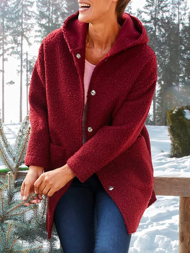 Hoodie Casual Fleece Teddy Jacket