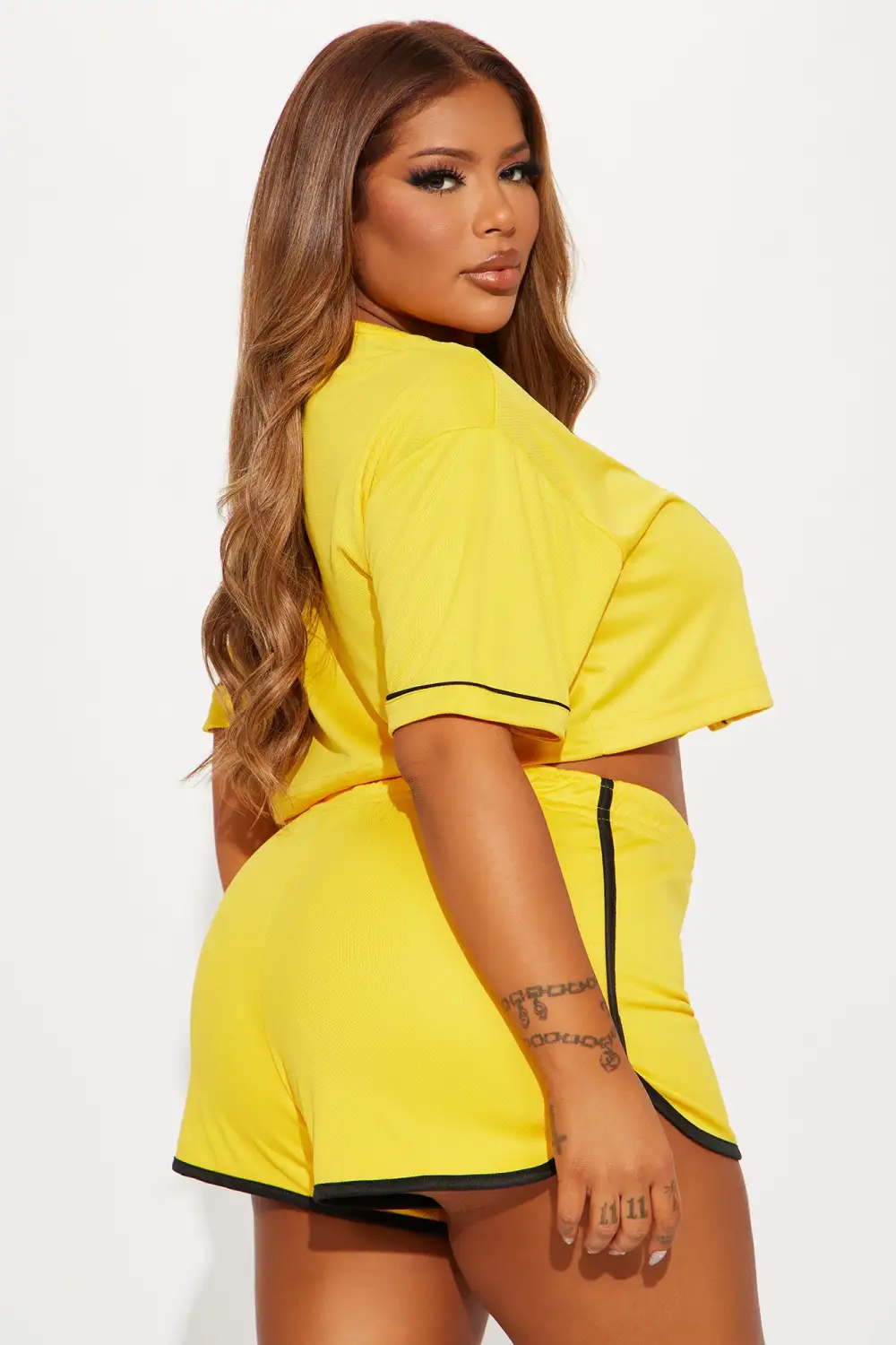 City Girl Short Set - Yellow