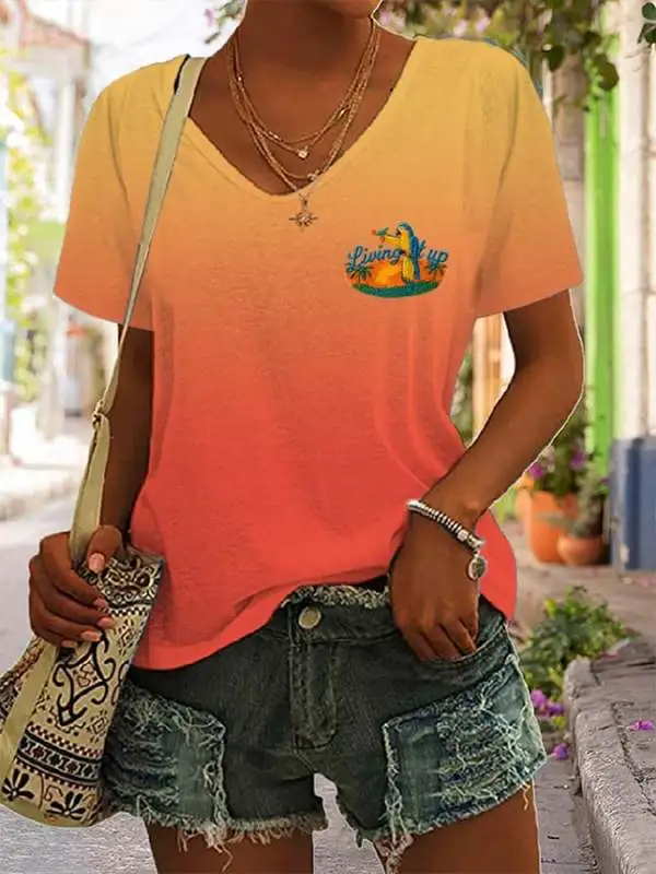 Women's Living It Up Print Shirt