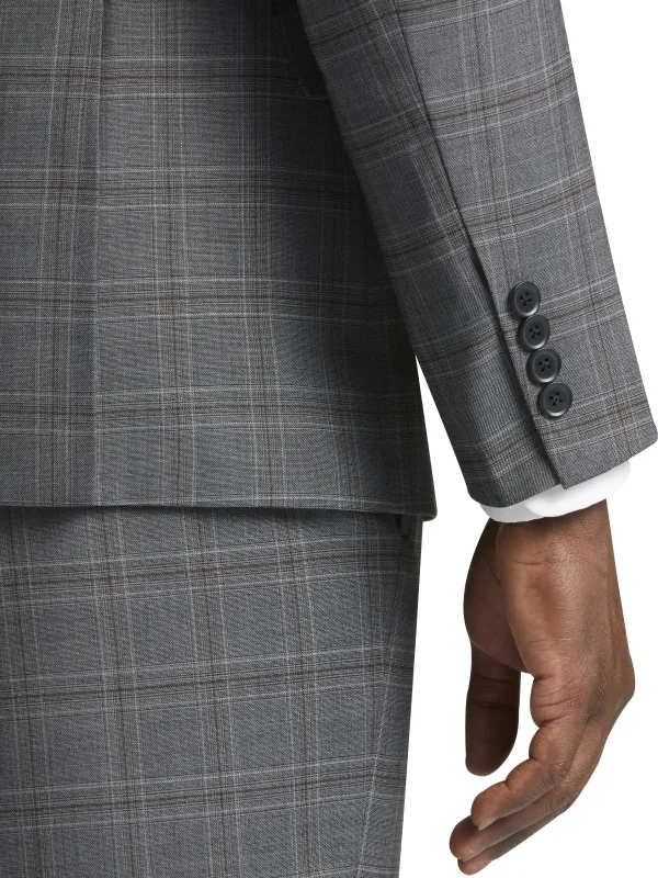Michael Strahan Classic Fit Wool Blend Suit Jacket