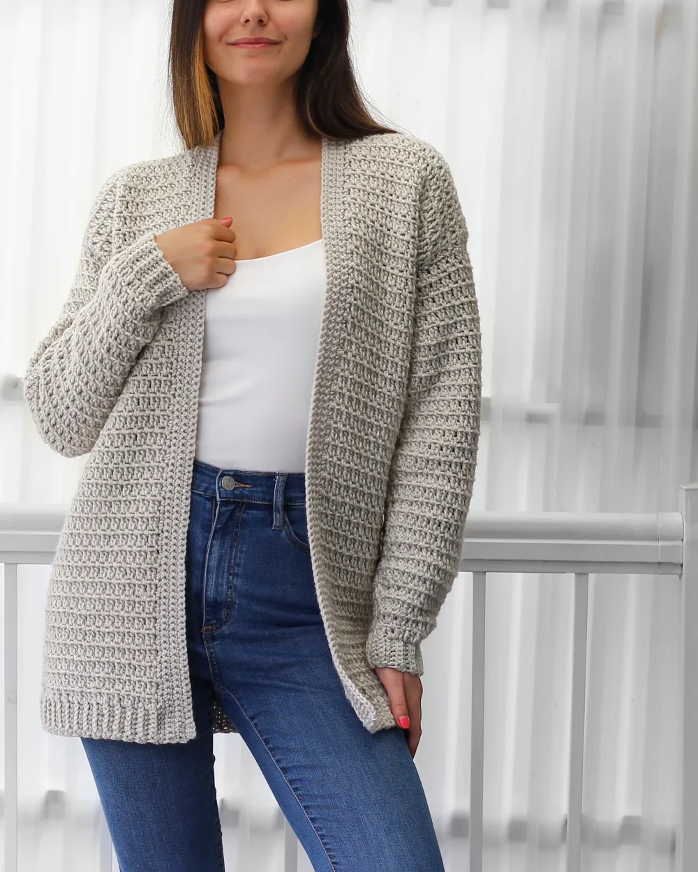 Women's Crochet Cardigan Top