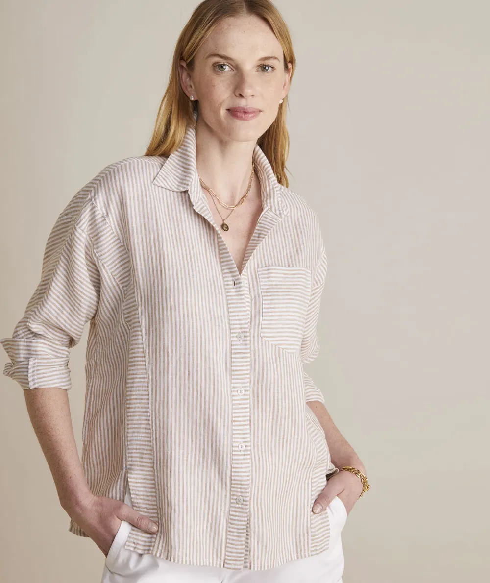 Linen Weekend Button-Down