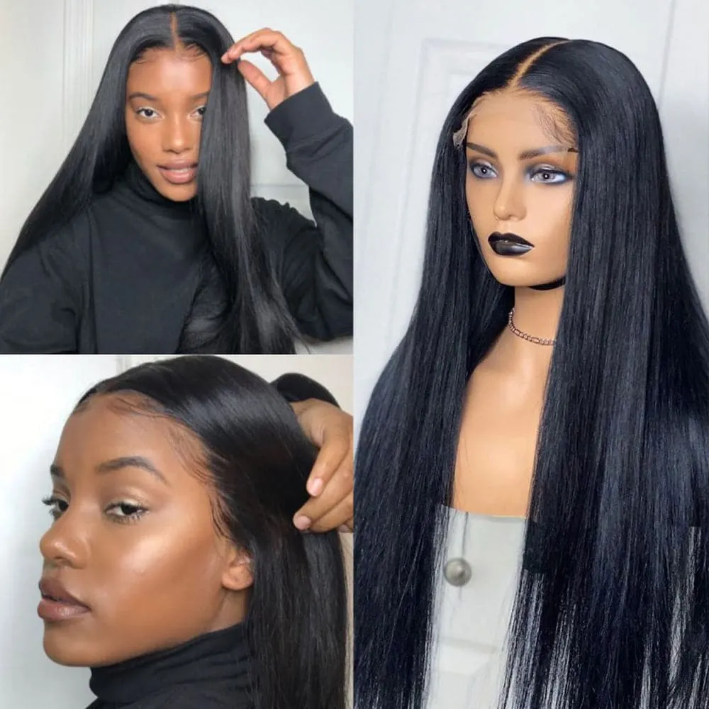 Sterly 5x5 Glueless HD Lace Closure Wigs Human Hair Silk Straight Hair Wigs
