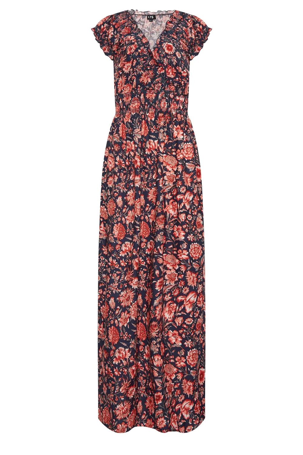 LTS Tall Red Floral Maxi Dress