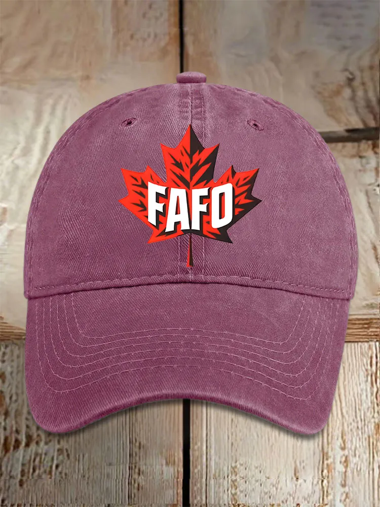 Unisex Retro FAFO Printed Baseball Cap