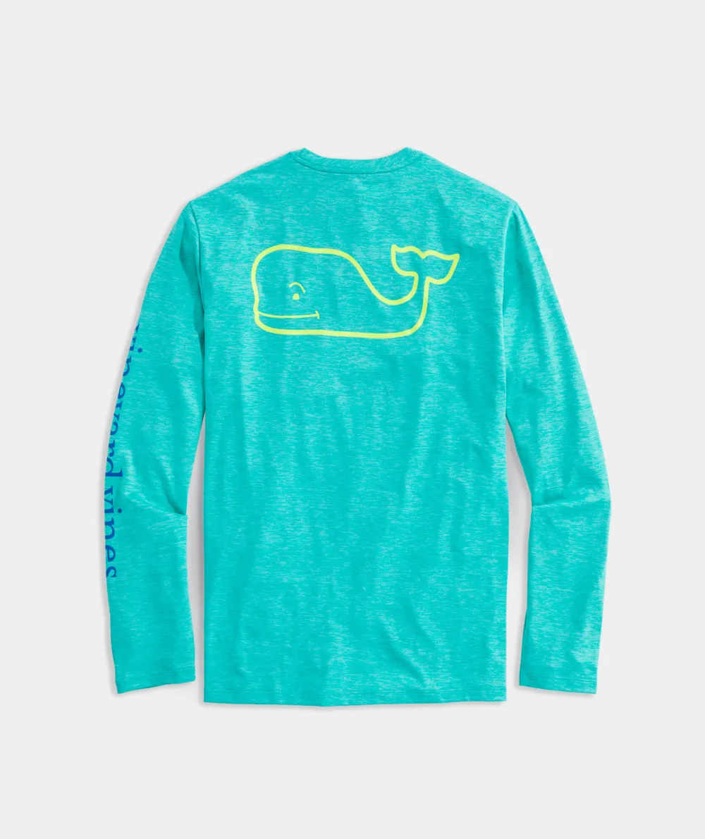 Whale Logo Long-Sleeve Harbor Performance Tee