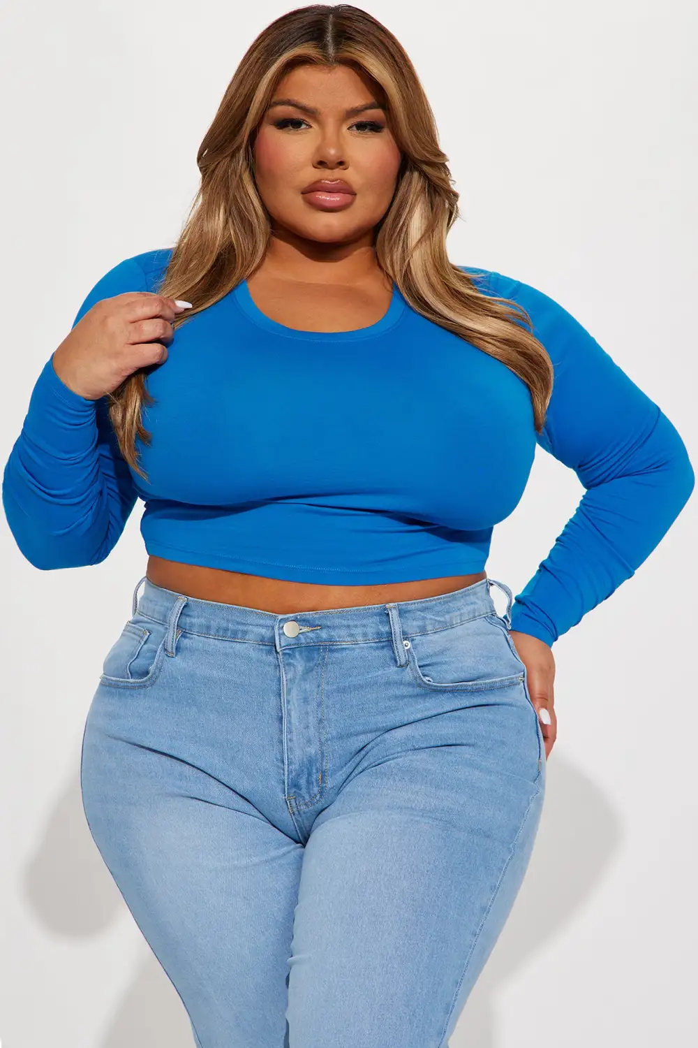 Robin Long Sleeve Top - Cobalt
