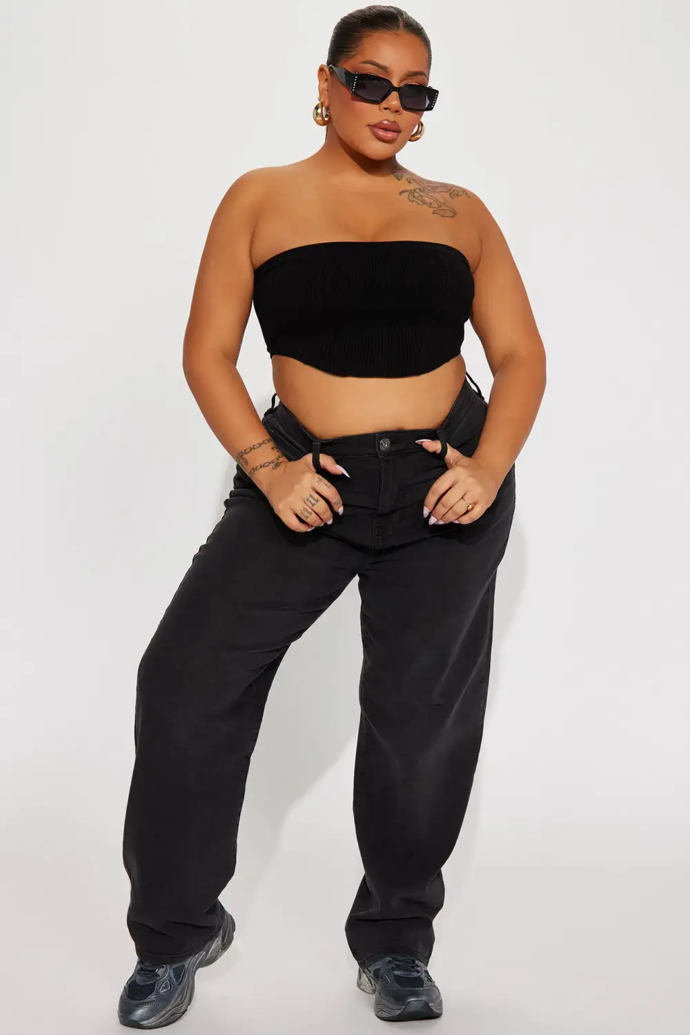 Nova 90s Straight Leg Jeans - Black Wash