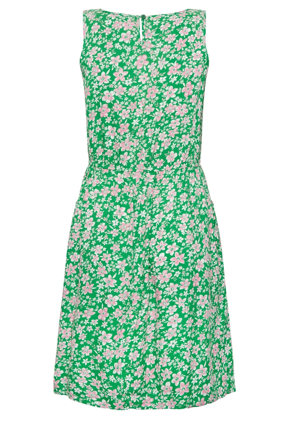 YOURS Curve Green Floral Ditsy Print Mini Dress