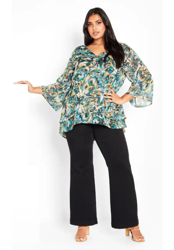 Rosie Layer Print Top