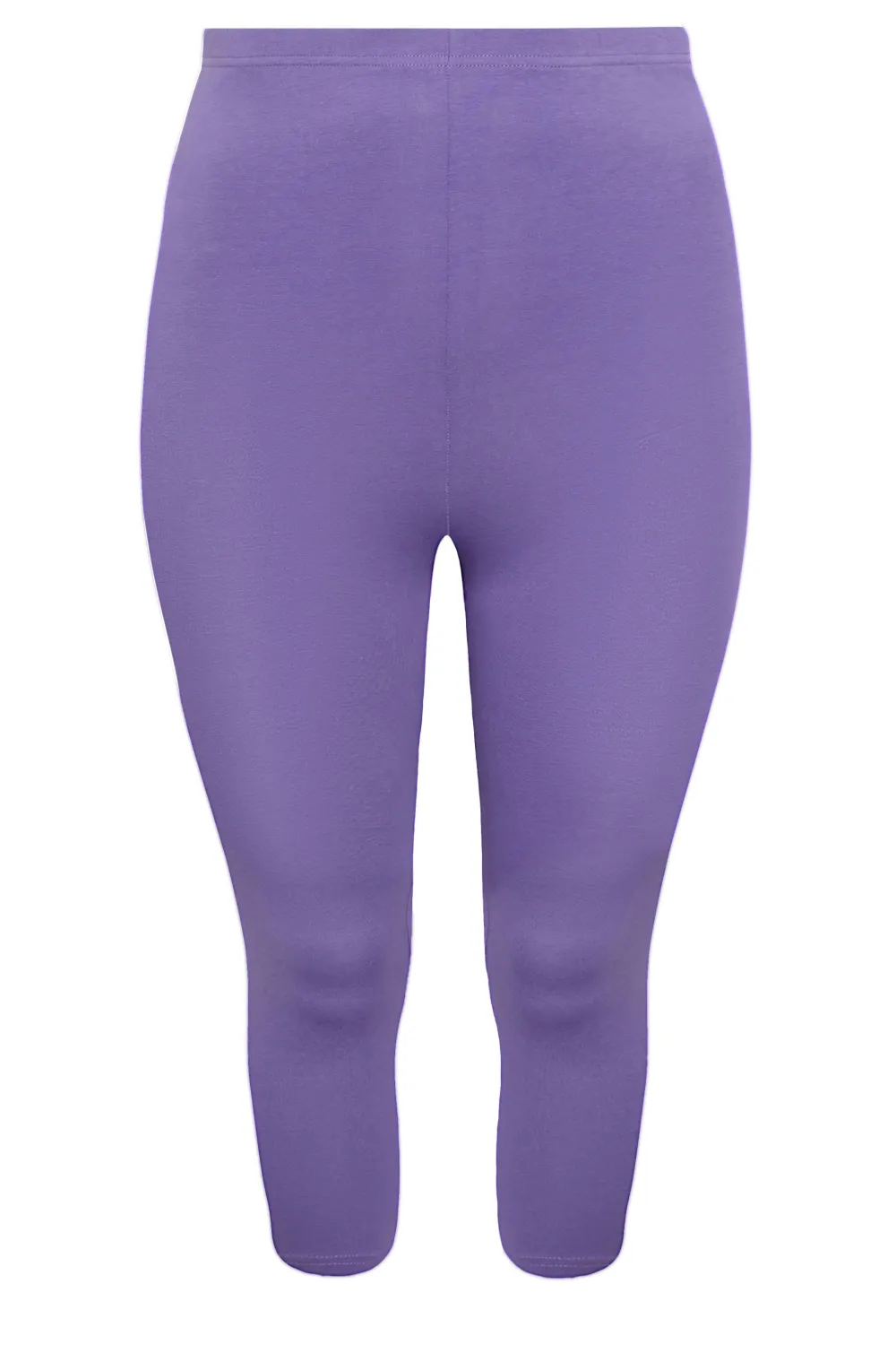 YOURS Curve Purple Cropped Leggings