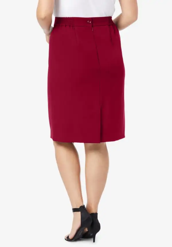 Tummy Control Bi-Stretch Pencil Skirt