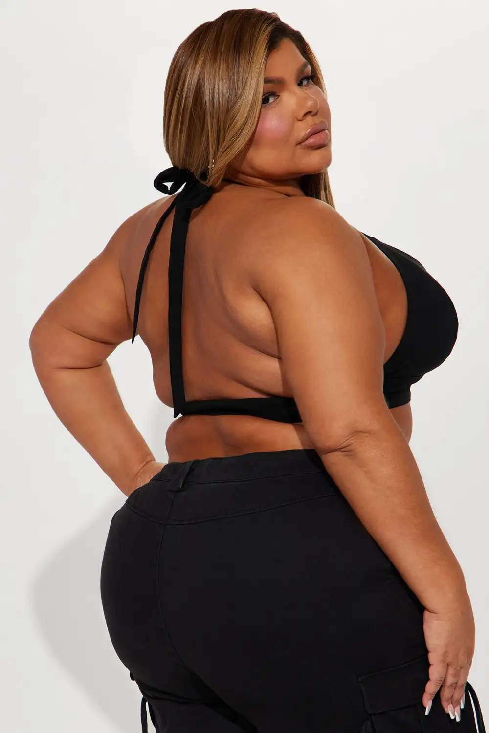 Calcetto Halter Top - Black