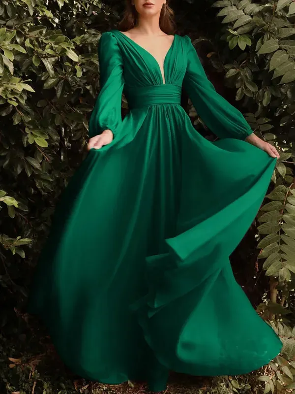 Airy chiffon party dress for women