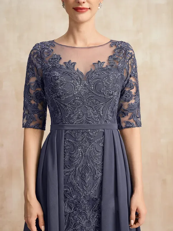 Chiffon Lace Maxi Dress