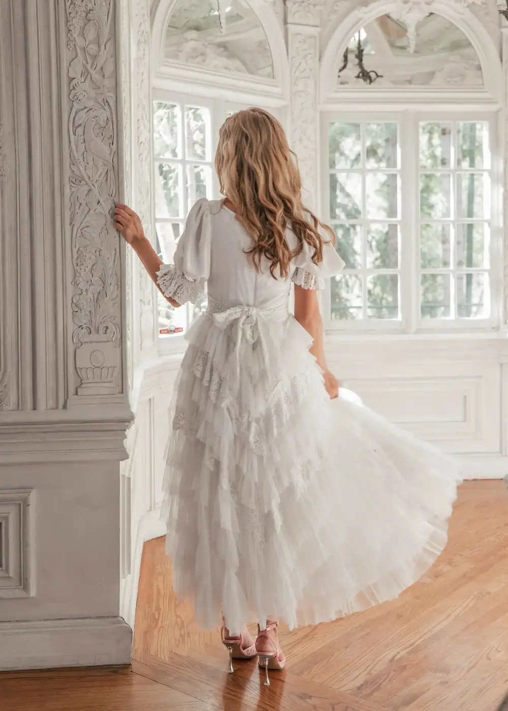 Thumbelina Dress White