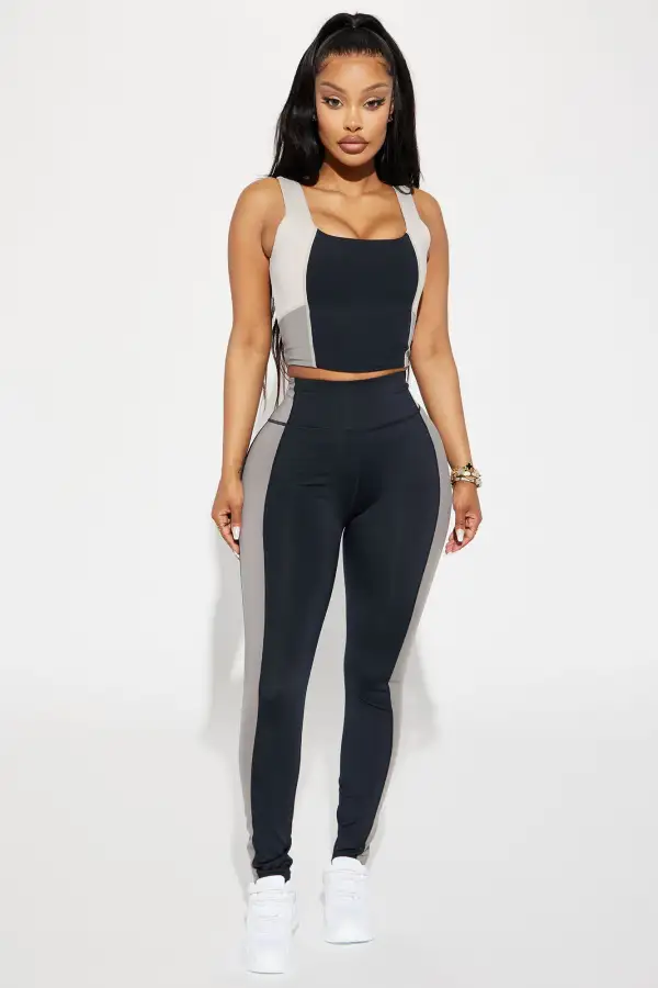 Nina Elevate Active Sports Bra - Charcoal/combo