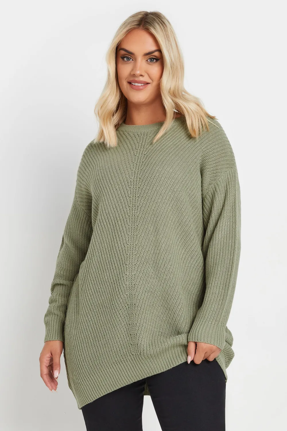 YOURS Curve Pink Essential Knitted Jumper