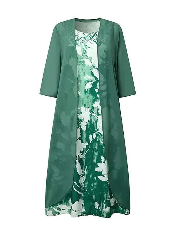 Two Piece Chiffon Dress