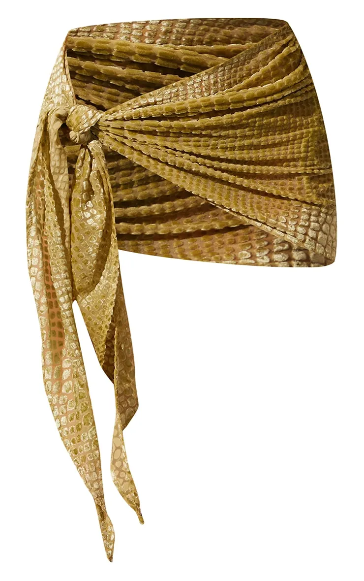 Olive Devore Beach Sarong