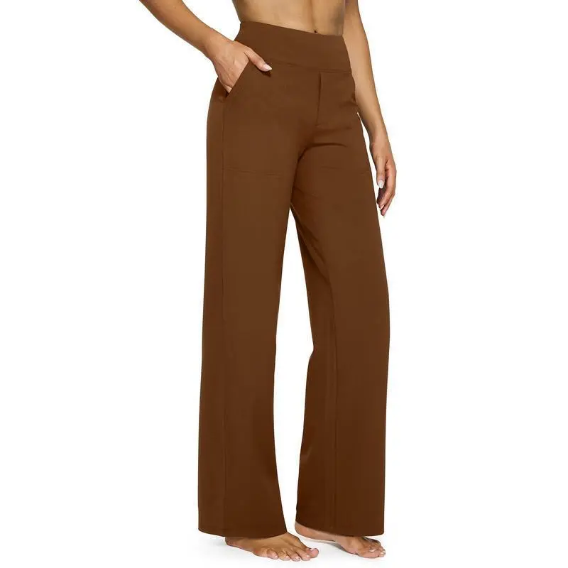 🔥9 PACKS  $25.98🔥Loose High-Waist Business Casual Pants Yoga Pants Women Wide Leg Pants