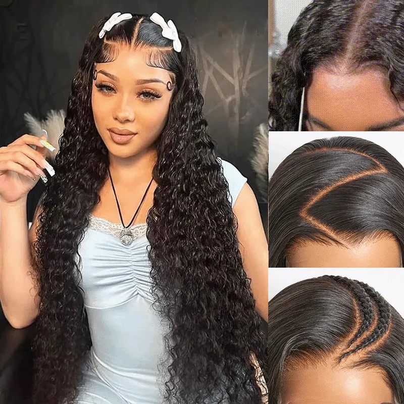 Deep Wave 13x6 Real HD Lace Undetactable BlendAway Full Lace Frontal Wig 100% Virgin Human Hair
