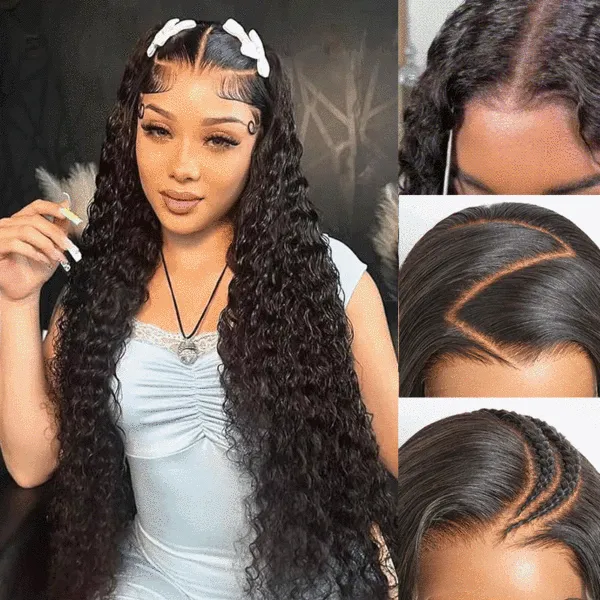 Deep Wave 13x6 Real HD Lace Undetactable BlendAway Full Lace Frontal Wig 100% Virgin Human Hair