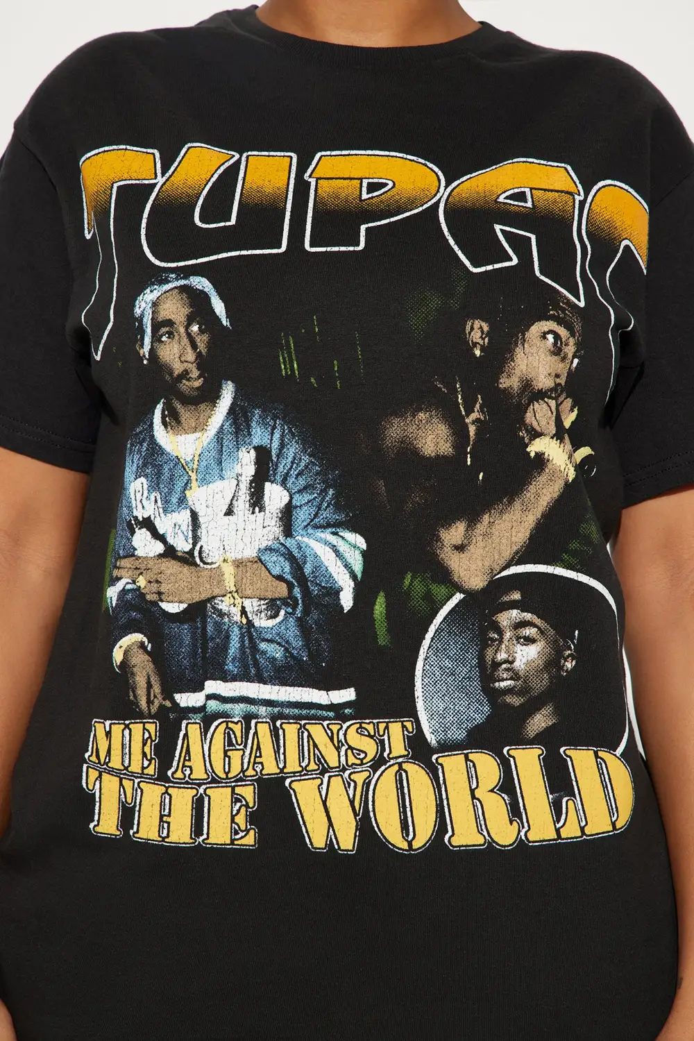 Tupac Me Against The World Tee - Black