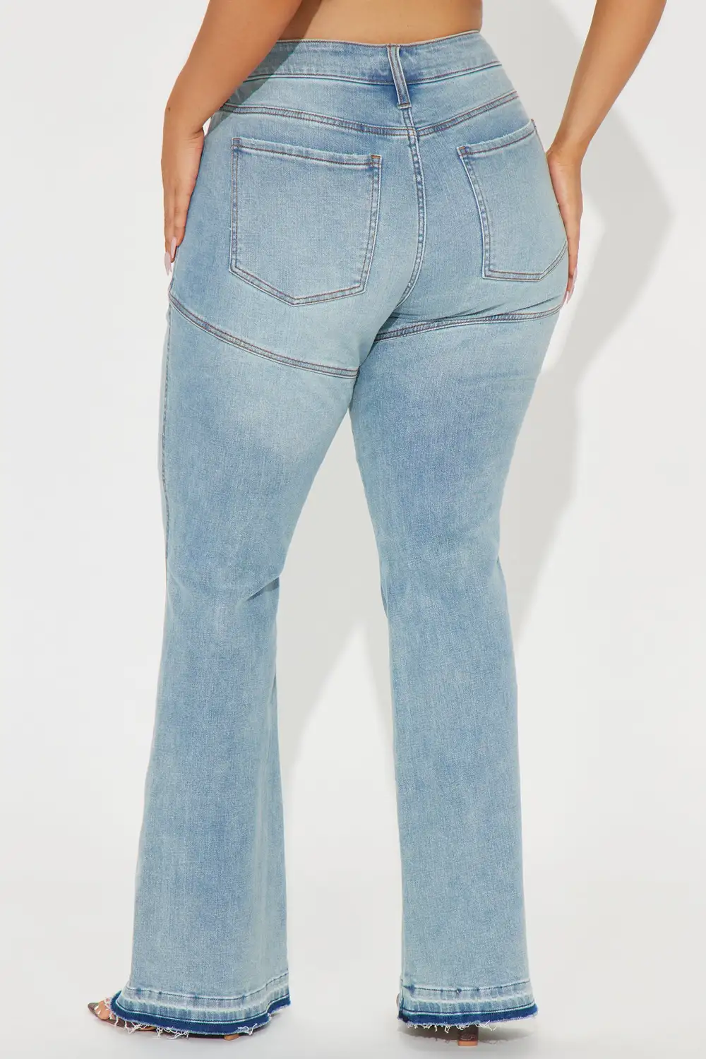 Marguerite Stretch Flare Jeans - Light Wash