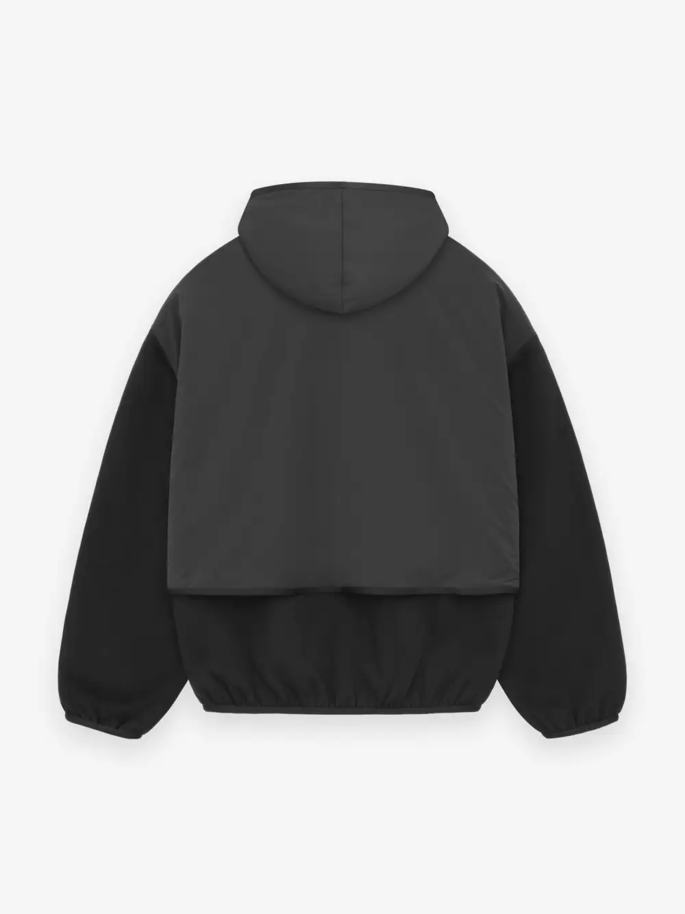 NYLON FLEECE HOODED SWEATSHIRT