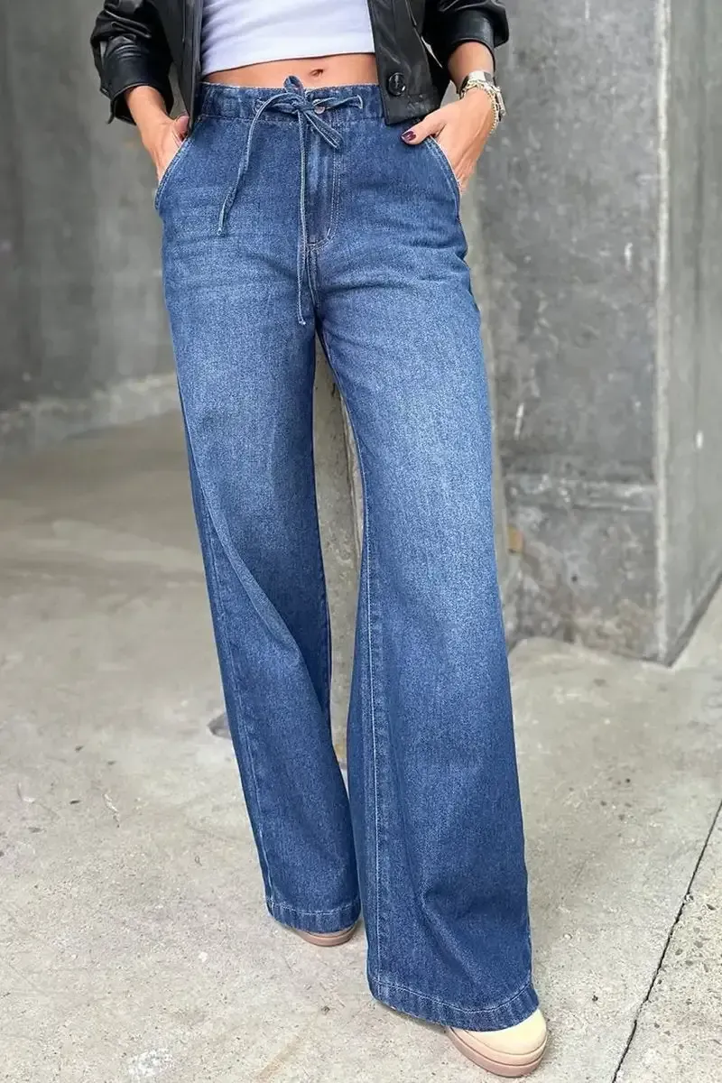 Women's Casual Wide-leg Jeans