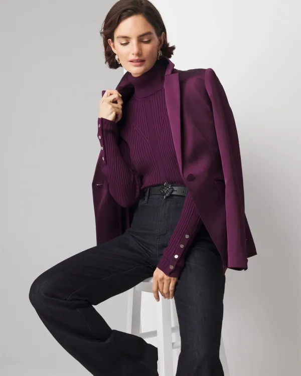 Ribbed Turtleneck Sweater