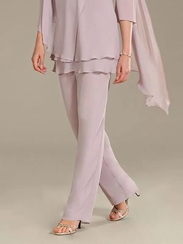 Chiffon floral airy party wedding women's set