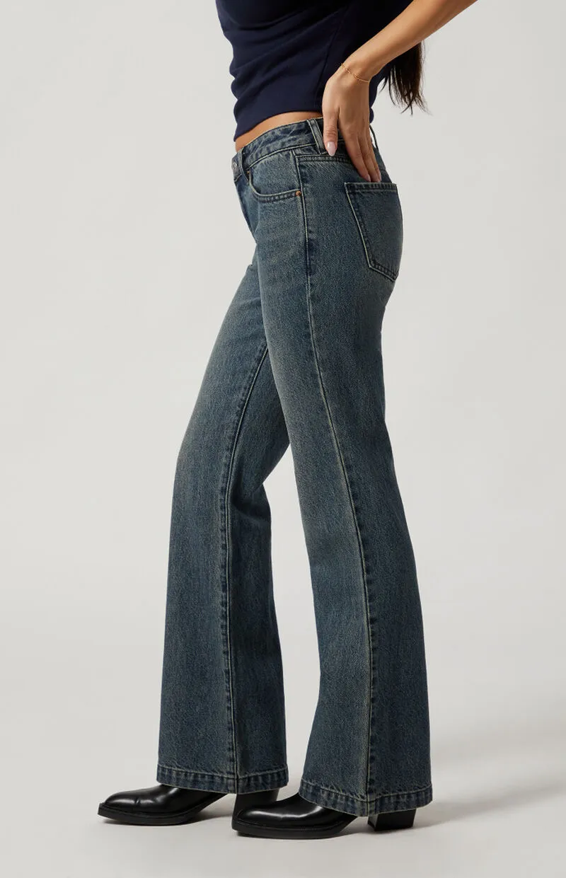 PacSun Dark Indigo Low Rise Bootcut Jeans