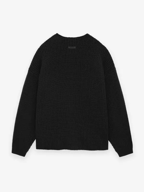 Heavy Waffle Crewneck Sweater