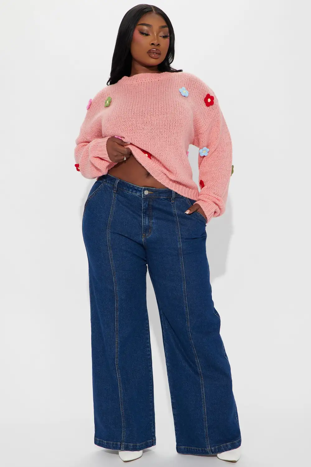 In Season Sweater - Pink/combo