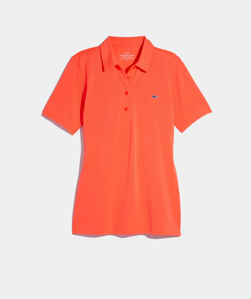 Women's Solid Pique Polo