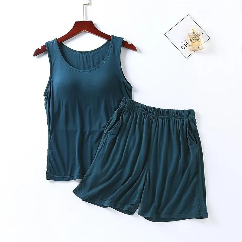 Women's Sports Suit With Built-In Bra