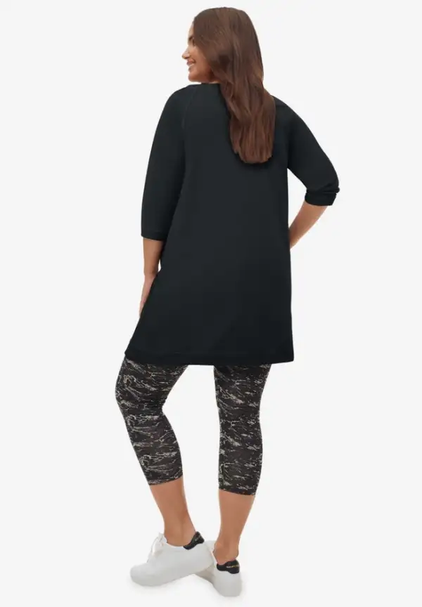 French Terry Zip Pocket Tunic