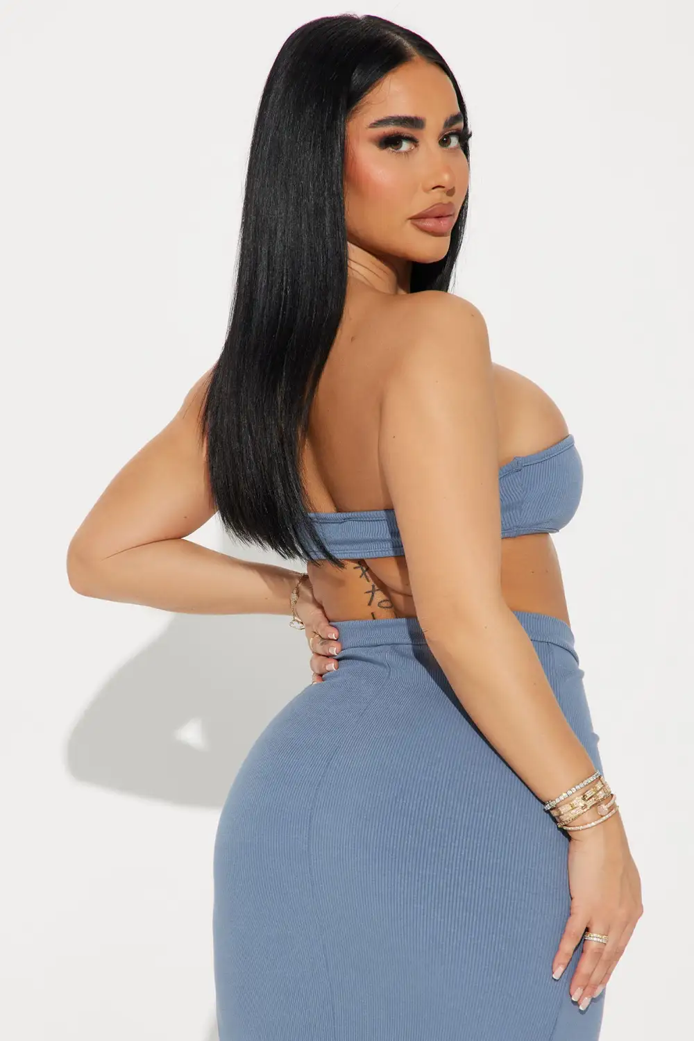 Jodie Snatched Top - Charcoal
