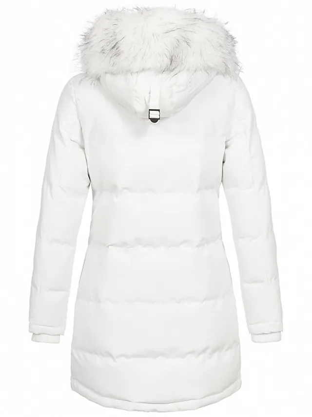 Women's Puffer Winter Coat Hoodie Jacket Outdoor Daily WorkWear